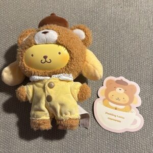 Top Toy Sanrio Latte Baby Vinyl Plush Keychain – Pompompurin (Authentic)